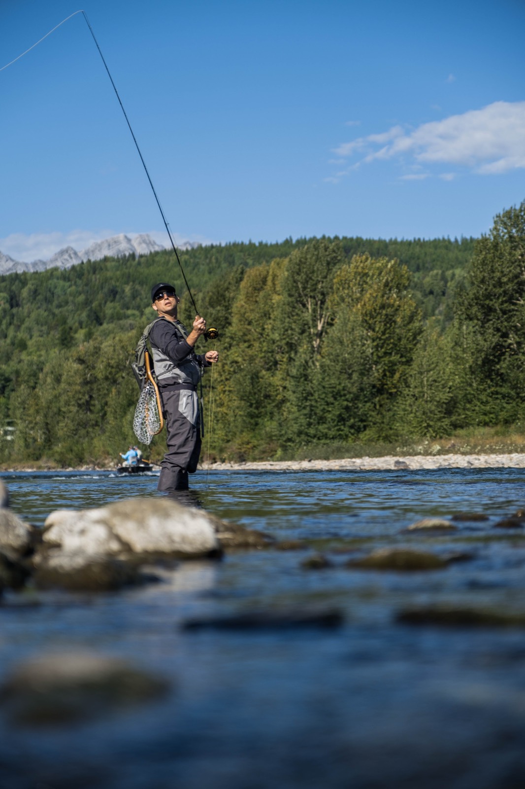 Fly fishing the Elk River